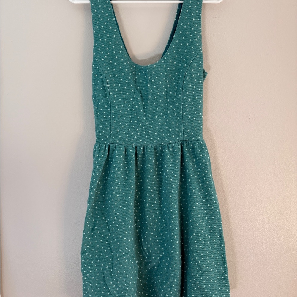 LC Lauren Conrad Turquoise Sleeveless Dress
